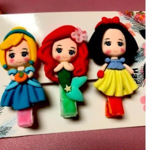 Princess hair clip set